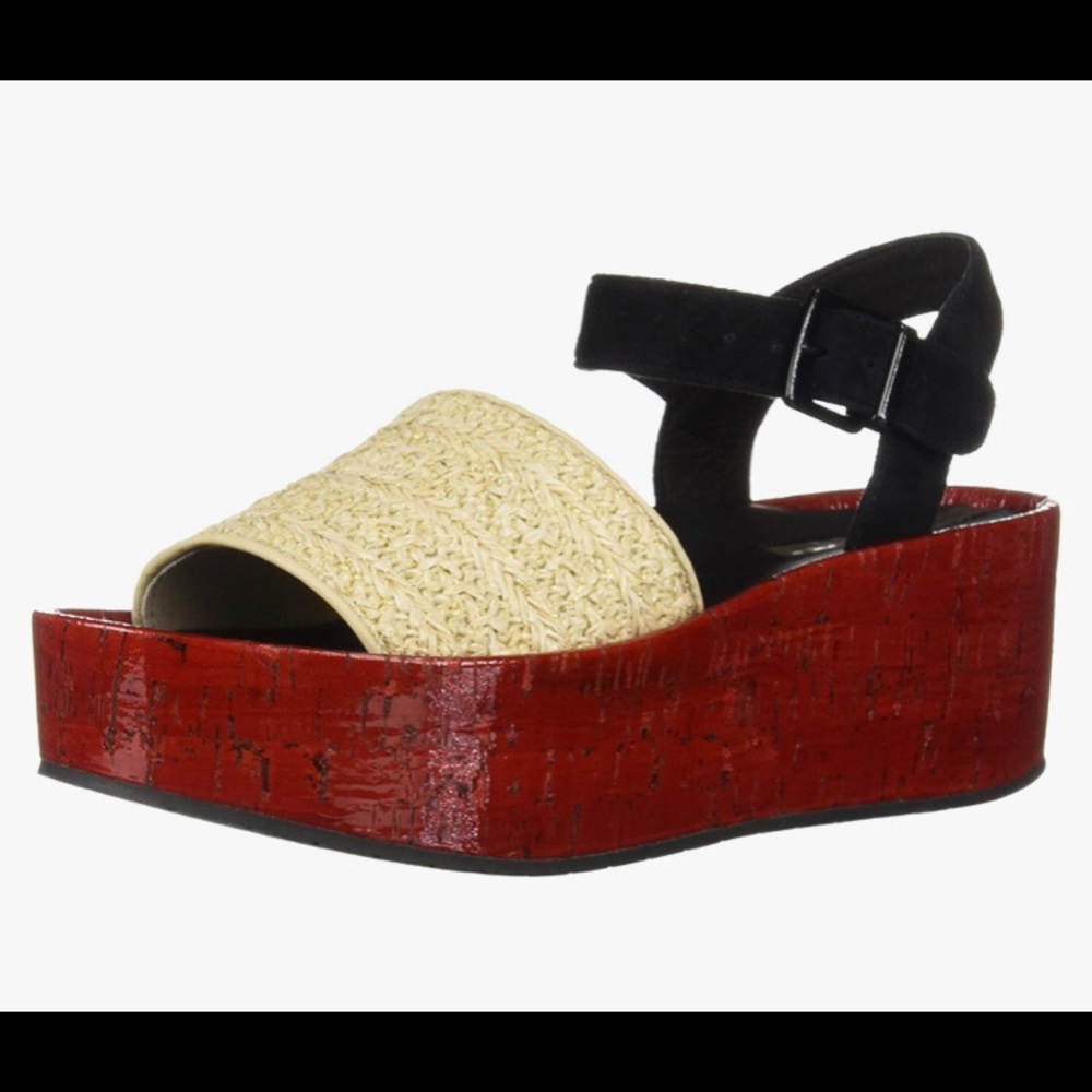 Kenneth Cole Danton Platform size 10 red multi